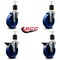 Service Caster 5'' Solid Poly Wheel Swivel 1-7/8'' Expanding Stem Caster Set 2 Brakes, 4PK SCC-EX20S514-SPUS-2-PLB-2-178 - alternate 5